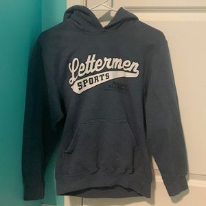 Lettermen dark purple hoodie